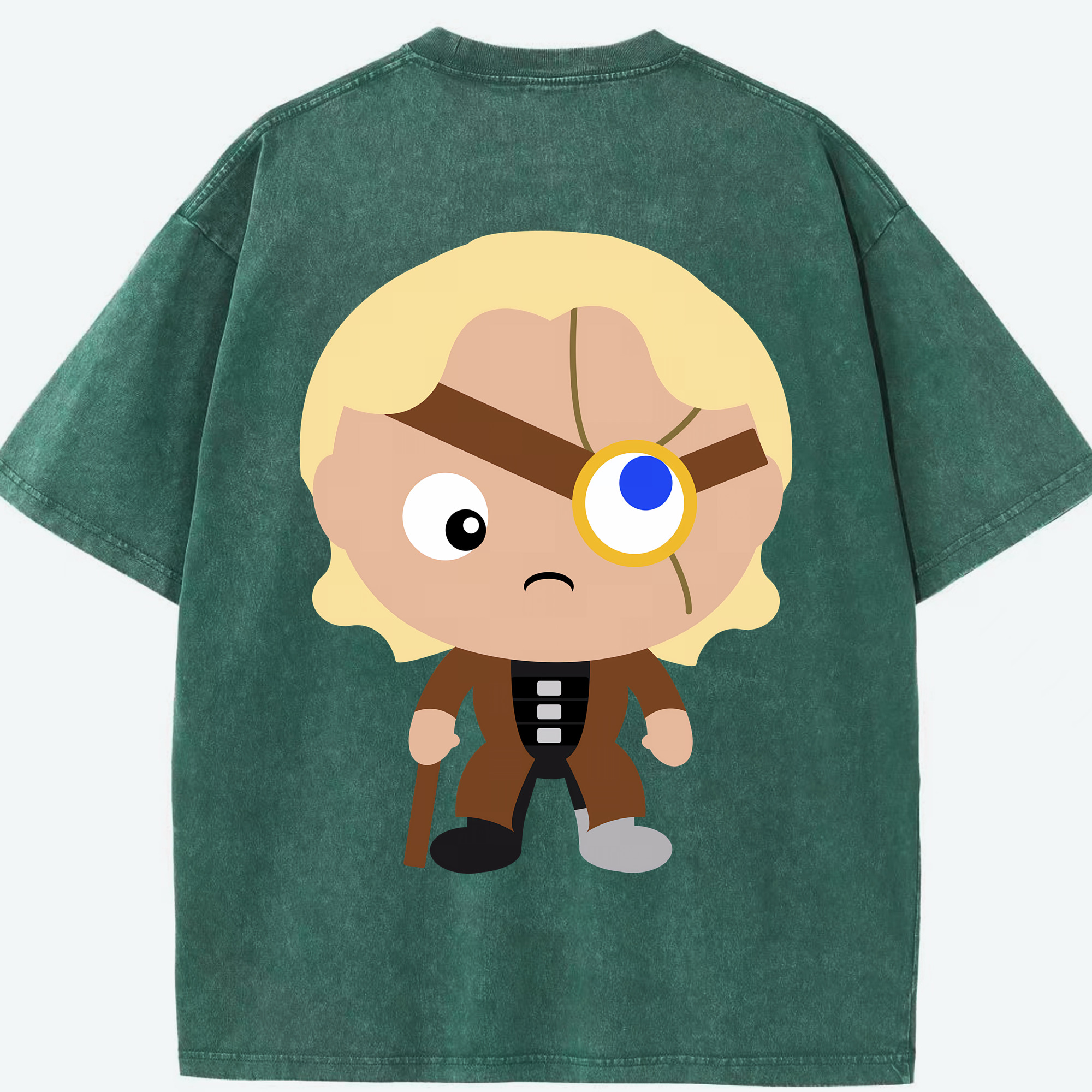 （画像用） Harry Potter ハリー・ポッターシリーズ 綿100% ヴィンテージ風 半袖Tシャツ（背面プリント）